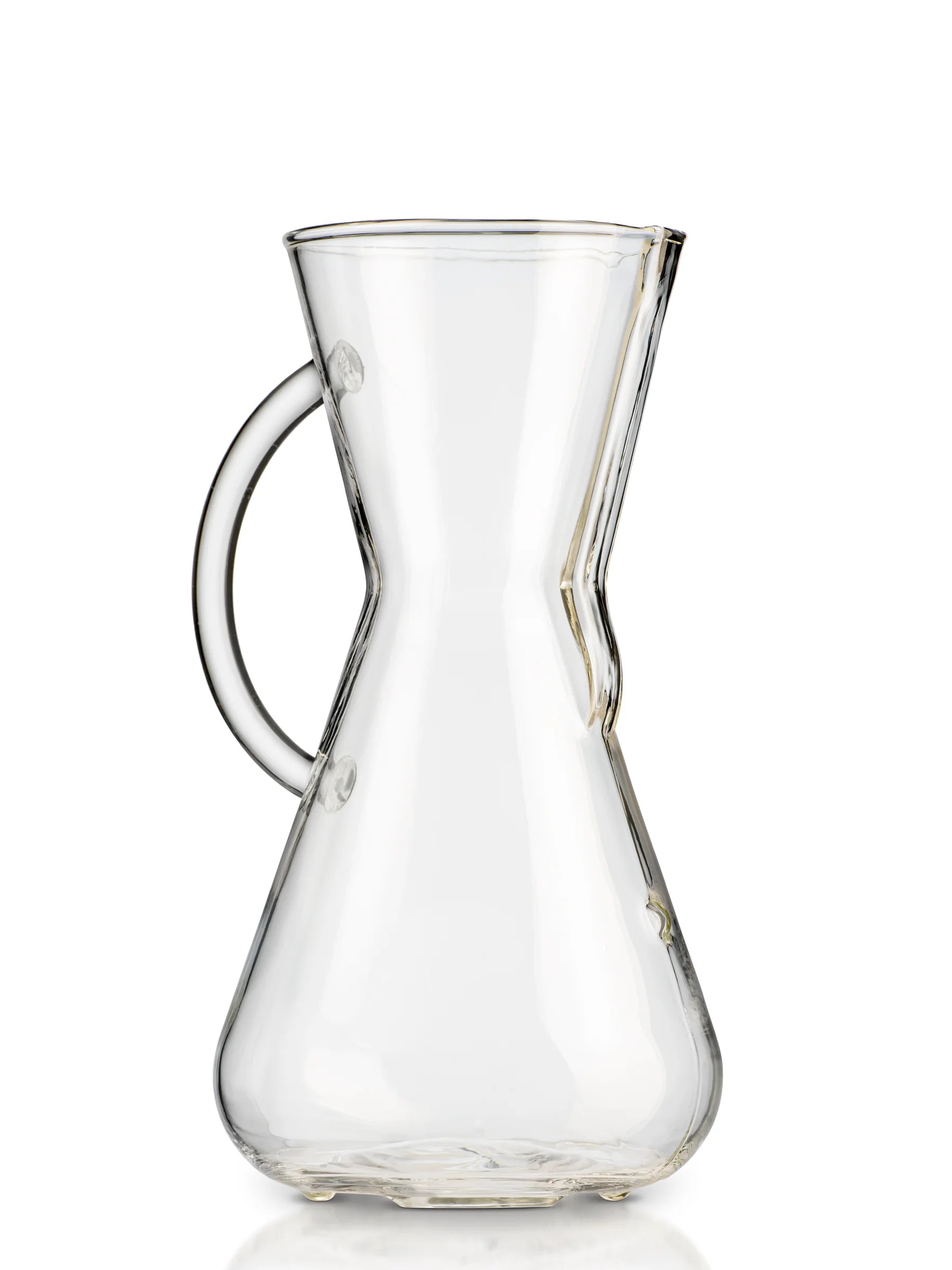 3-Cup Pour-Over Coffee Maker with Integrated Glass Handle